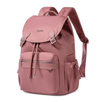 Plecak z klapą damski Chantria | 18L, 10 kieszeni | Laptop 15.6", iPad, A4 | Bezpłatny bagaż Ryanair, Wizz Air – Antyczny róż