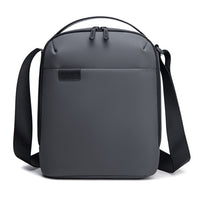 Compact Shoulder Bag Arctic Hunter | Tablet Sleeve | Key Clip | 8 Pockets – Grey