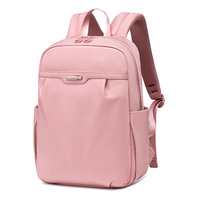 Women's Elegant City Backpack | Lightweight Water-Resistant | Fits MacBook – Powder Pink
