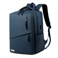 Youth School & College Backpack VIO | Fits 15.6 Laptop A4 | Built-In USB Port | Ryanair & Wizz Air Carry-On For Campus, University & Travel | Water-Resistant – Dark Blue