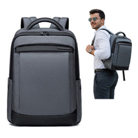 Men's Work & Study Backpack Arctic Hunter | 15.6" Laptop | Water Resistant – Grey