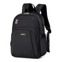 Women's Elegant City Backpack Chantria lightweight | Fits iPad Tablet | Waterproof Nylon – Black