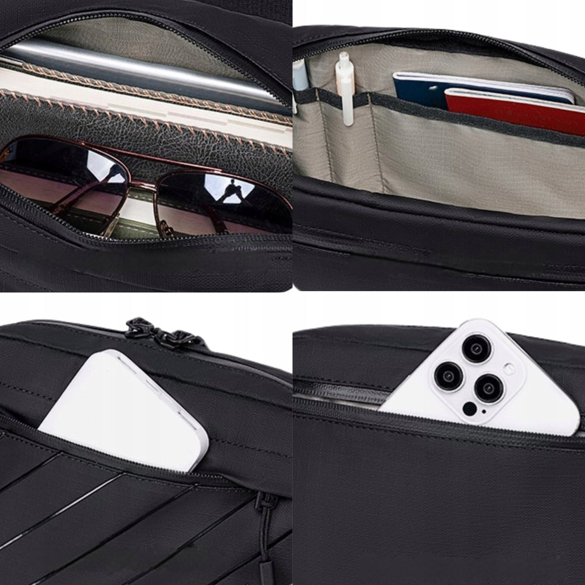 Torebka damska na ramię listonoszka biała modna elegancka miejska wodoodporna stylowa 2,6  l Super5 FKB754White
