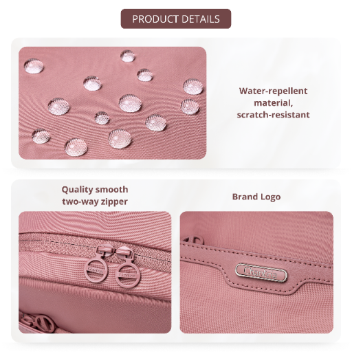 Women's Elegant City Backpack Chantria | Lightweight Water-Resistant | Fits MacBook iPad – Antique Rose