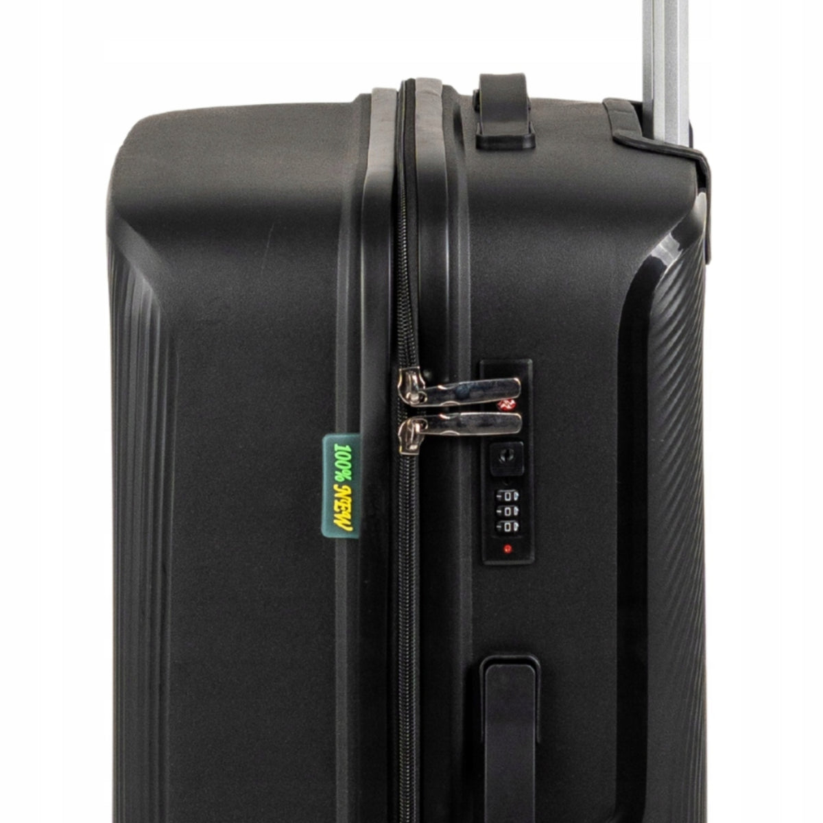 Walizka podróżna czarna duża na kółkach - elegancka, pojemna i trwała walizka do samolotu Wowbag 7918 L black