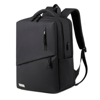 Youth School & College Backpack VIO | Fits 15.6 Laptop A4 | Built-In USB Port | Ryanair & Wizz Air Carry-On For Campus, University & Travel | Water-Resistant – Black