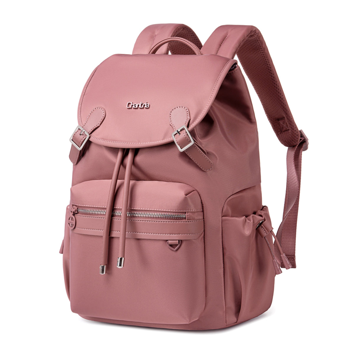 Жіночий рюкзак з клапаном Chantria | 18L, 10 кишень | Ноутбук 15.6", iPad, A4 | Безкоштовна ручна поклажа Ryanair, Wizz Air – Антична роза