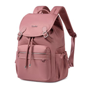 Plecak z klapą damski Chantria | 18L, 10 kieszeni | Laptop 15.6", iPad, A4 | Bezpłatny bagaż Ryanair, Wizz Air – Antyczny róż