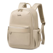 Women's City Backpack Chantria Elegant | Fits MacBook Air 13" & iPad | Smart Multi-Pockets & Anti-Theft | Everyday Casual & Travel | Luggage Strap – Beige