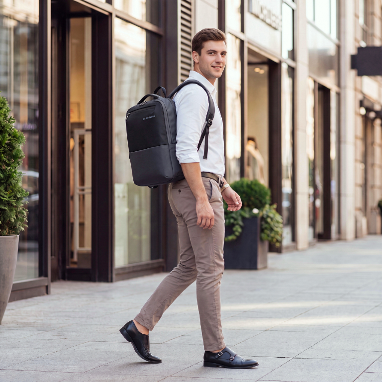 Smart Urban Backpack Arctic Hunter | Laptop 15.6" | Water-Resistant – Grey