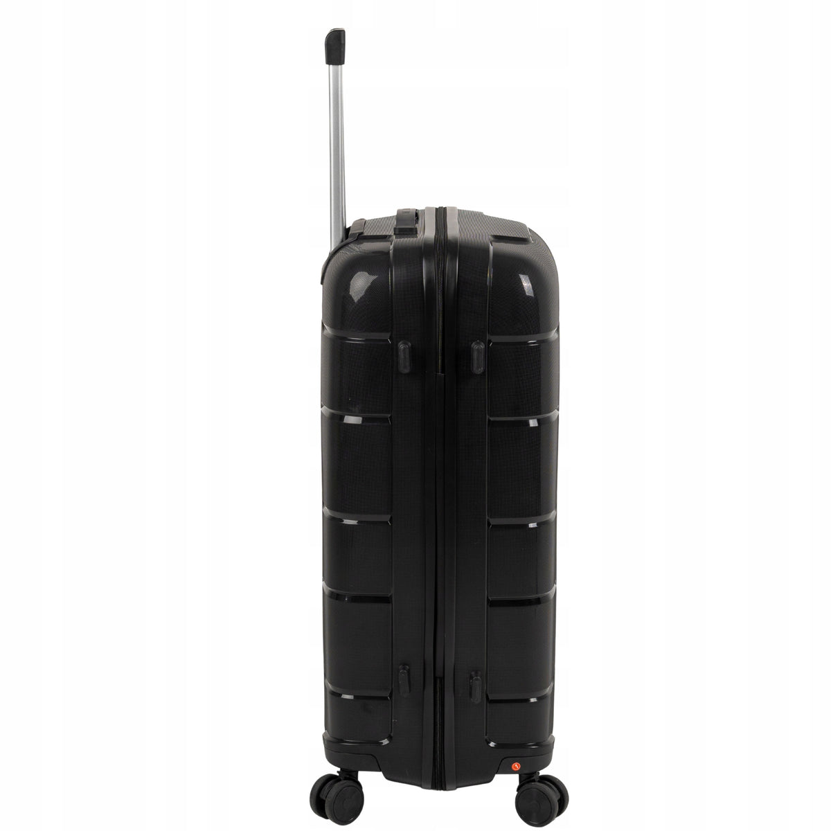 Walizka podróżna duża czarna na kółkach - pojemna, elegancka i wytrzymała do samolotu Wowbag 6910 L black