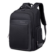 Miejski plecak biznesowy Arctic Hunter | Duży Laptop 17" | Pasek na walizkę | Komora podróżna 180° – Czarny