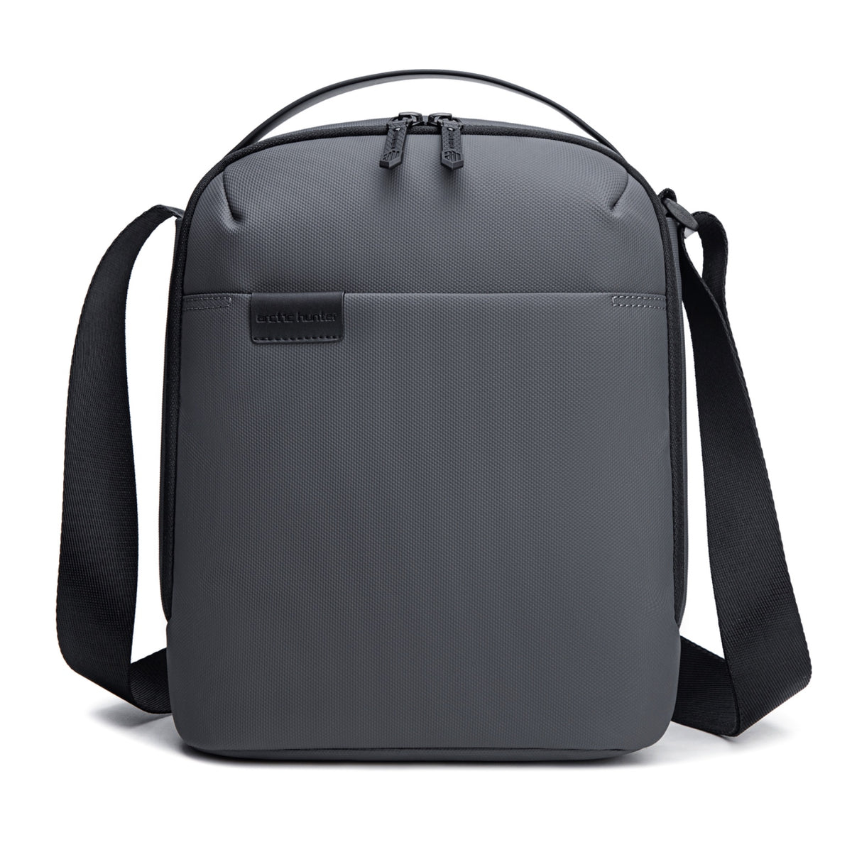 Compact Shoulder Bag Arctic Hunter | Tablet Sleeve | Key Clip | 8 Pockets – Grey