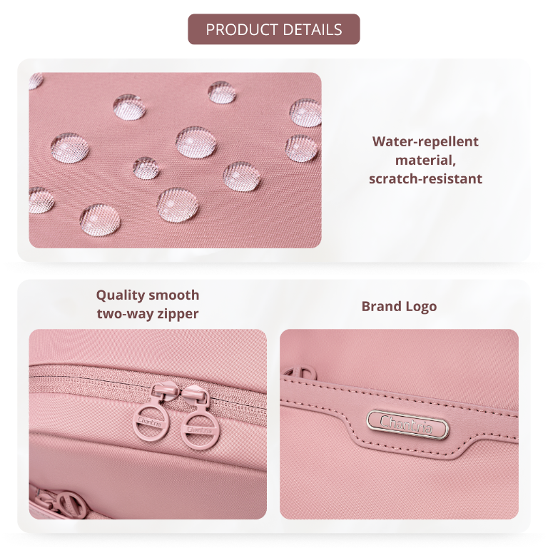 Women's Elegant City Backpack | Lightweight Water-Resistant | Fits MacBook – Powder Pink