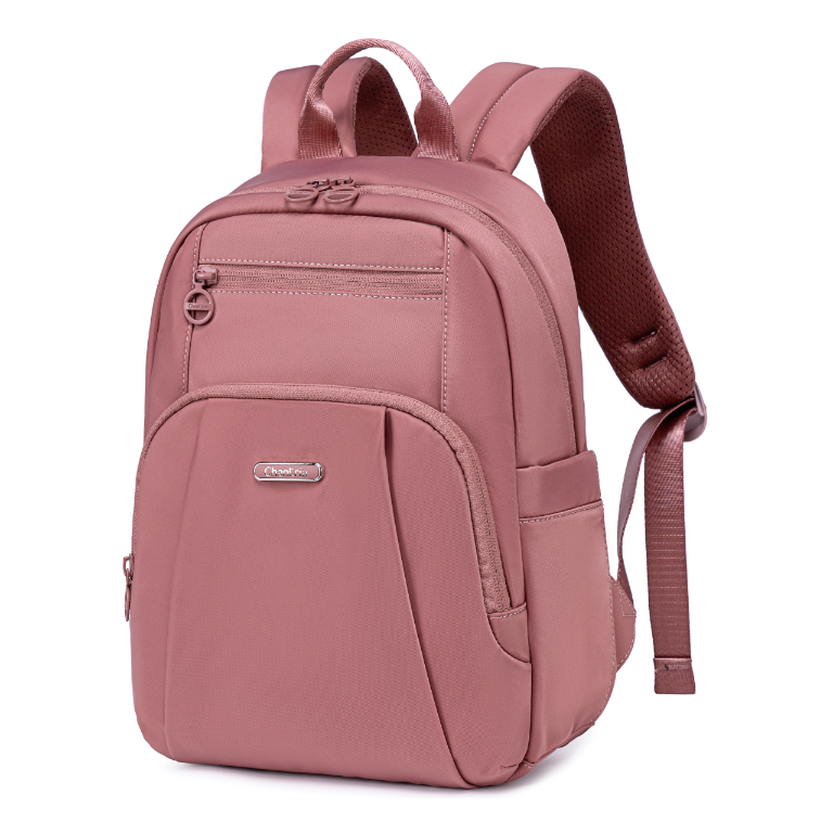 Women's Elegant City Backpack Chantria lightweight | Fits iPad Tablet | Waterproof Nylon – Antique Rose