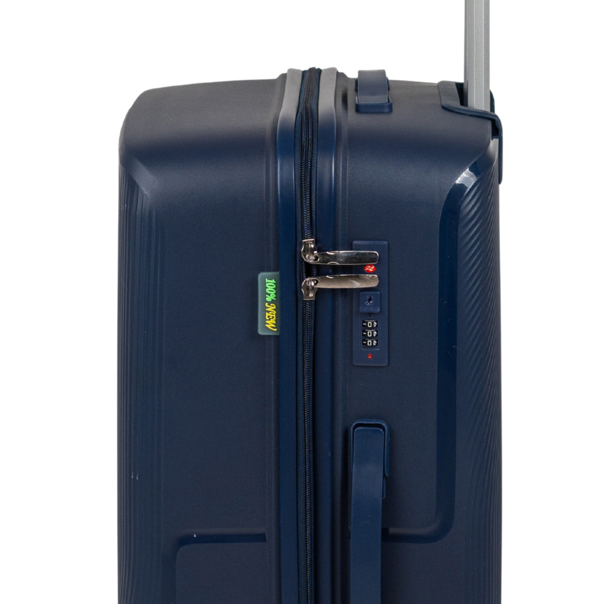 Walizka podróżna ciemnoniebieska duża na kółkach - lekka, wytrzymała i elegancka do samolotu Wowbag 7918 L dark blue