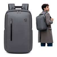 Professional Laptop 15,6" Backpack|USB charging port|Water resistant - Grey