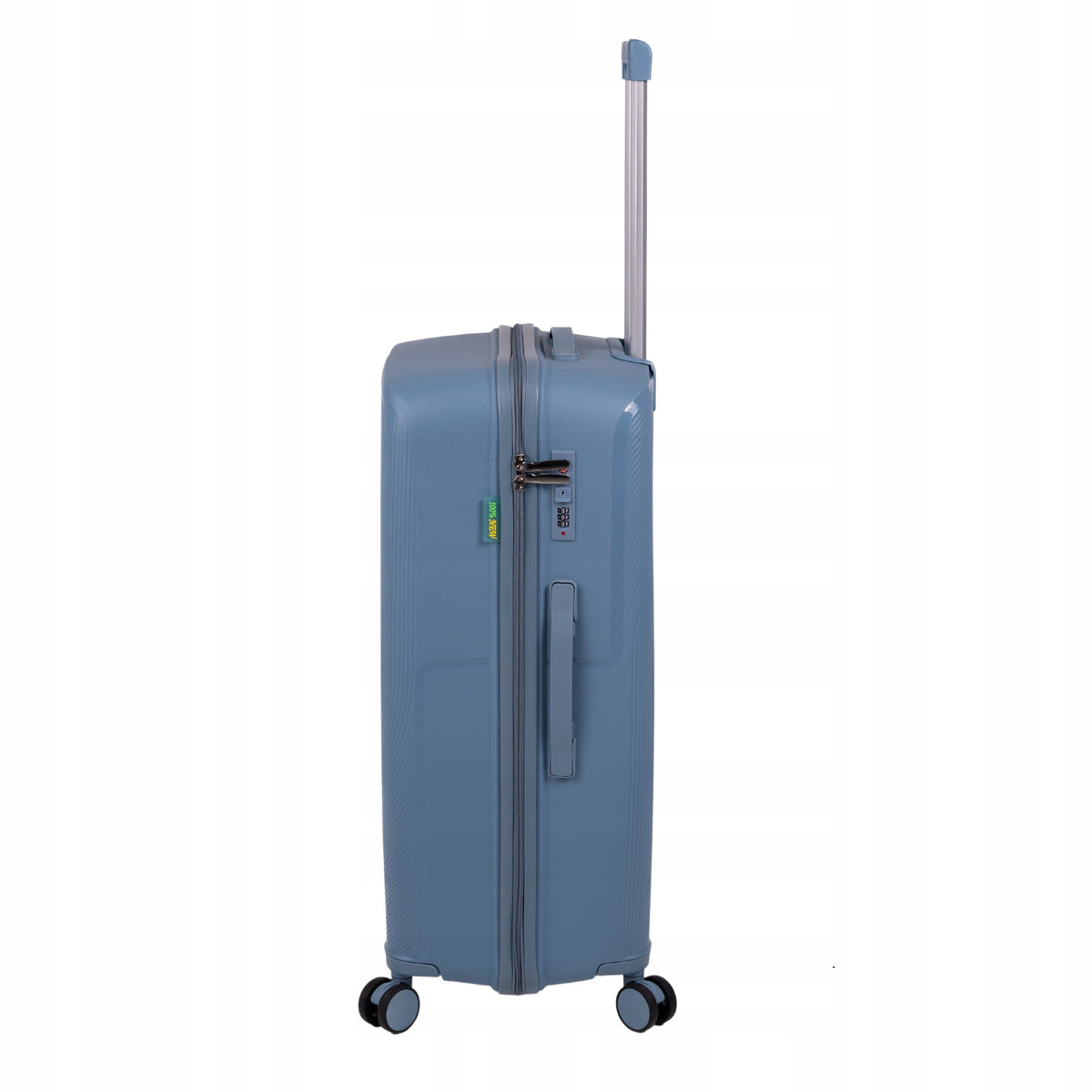 Duża walizka podróżna jasnoniebieska na kółkach - lekka, stylowa i wytrzymała do samolotu Wowbag 7918 L light blue