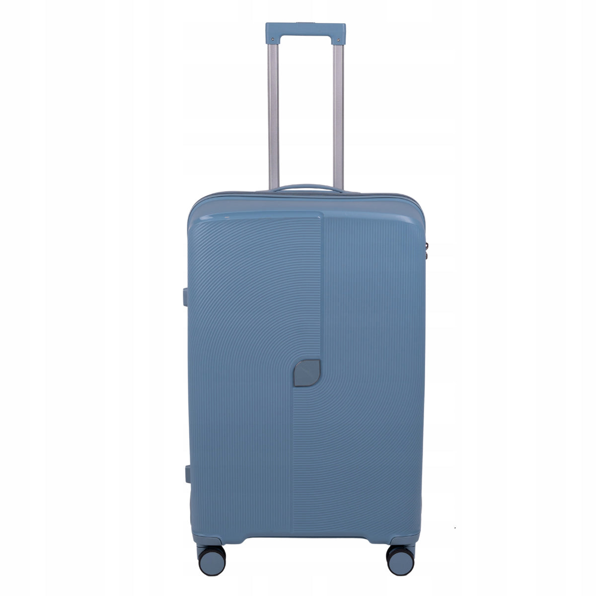 Duża walizka podróżna jasnoniebieska na kółkach - lekka, stylowa i wytrzymała do samolotu Wowbag 7918 L light blue
