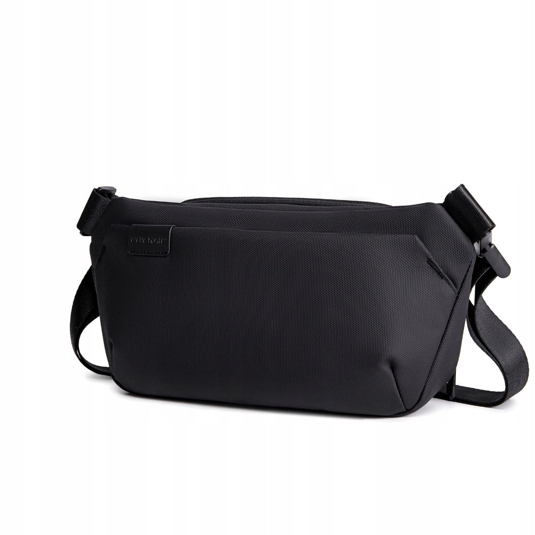 Black men's women's shoulder bag, urban, waterproof, elegant, stylish, 4 L, Arctic Hunter Y00569Black