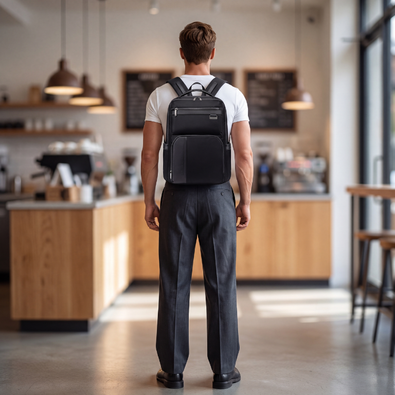 Arctic Hunter Functional Business & Travel Backpack | 15.6" Laptop Compartment | 17 Pockets – Black