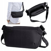 Black men's women's shoulder bag, urban, waterproof, elegant, stylish, 4 L, Arctic Hunter Y00569Black