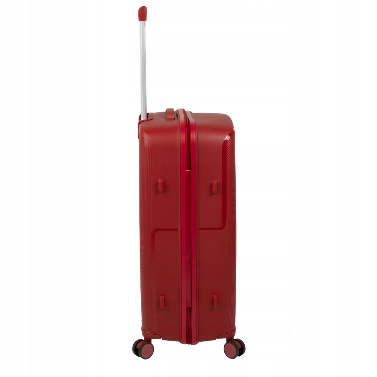Walizka podróżna duża czerwona na kółkach - lekka, pojemna i elegancka walizka do samolotu Wowbag 7918 L red