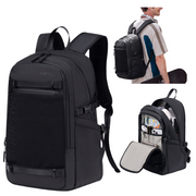 Czarny plecak miejski dla aktywnej młodzieży, 23 l, wodoodporny, na laptopa 15,6", podróżny. SUPER FIVE FB699 Black
