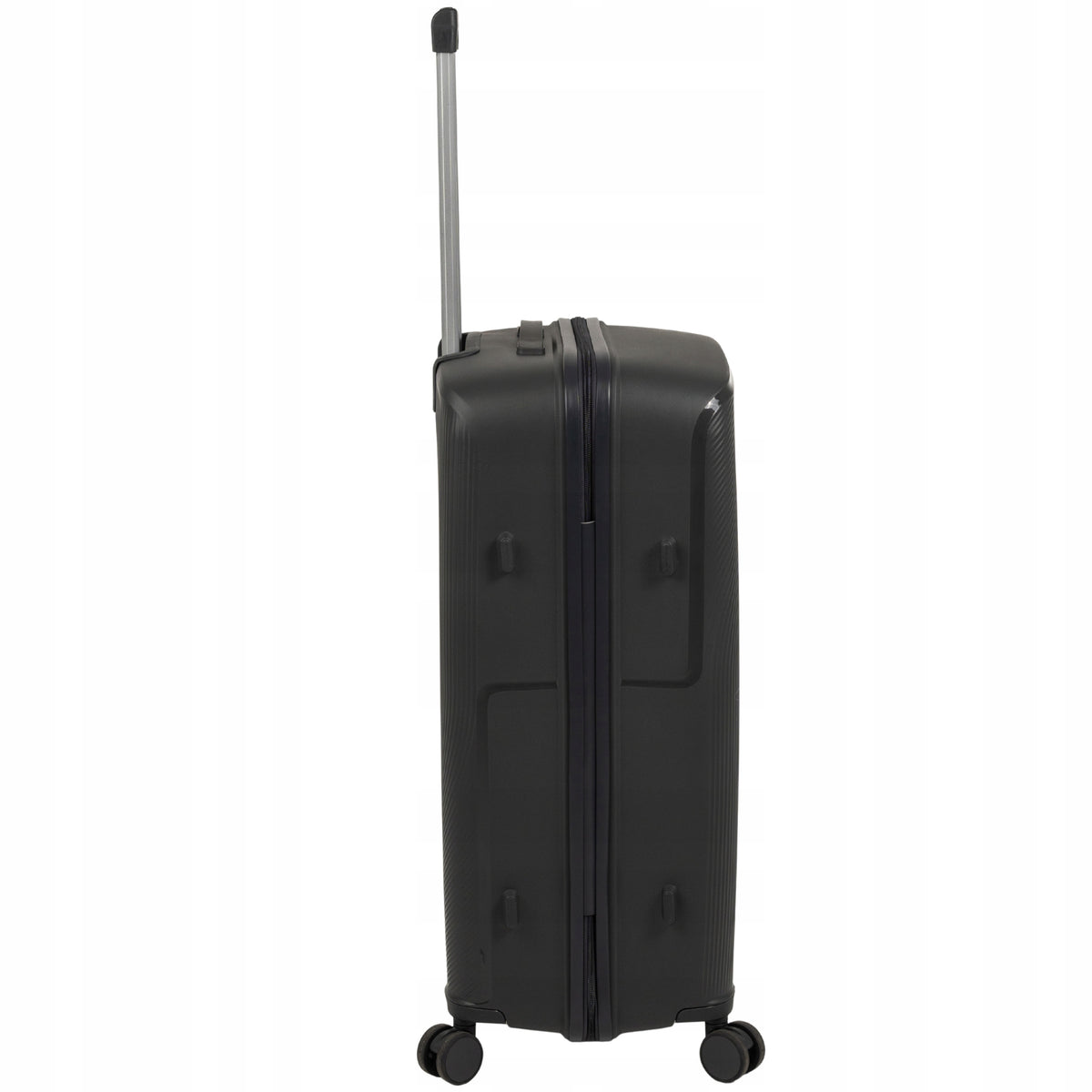 Walizka duża ciemnoszara na kółkach - elegancka, lekka i pojemna walizka podróżna do samolotu Wowbag 7918 L dark grey