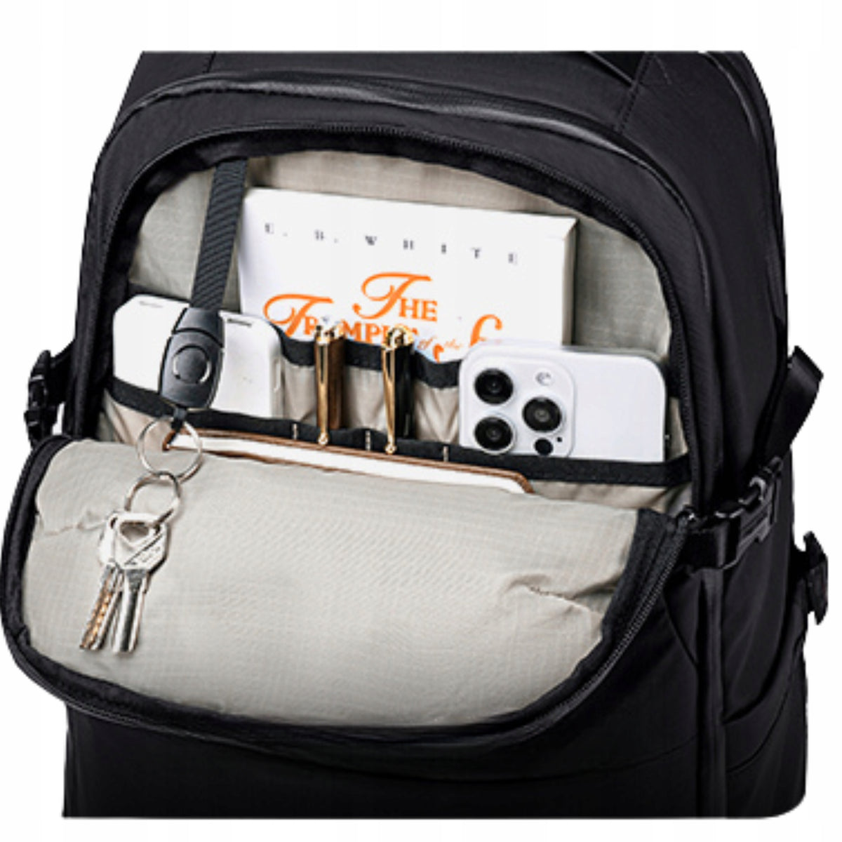 Czarny plecak fotograficzny, 21 l, na sprzęt foto, laptopa i tablet, wodoodporny, podróżny. SUPER FIVE FB721 Black.