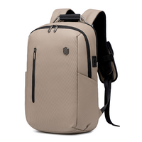 Miejski plecak do pracy i w podróż Arctic Hunter | Przegródka na laptopa 15,6" | Port USB – Beżowy