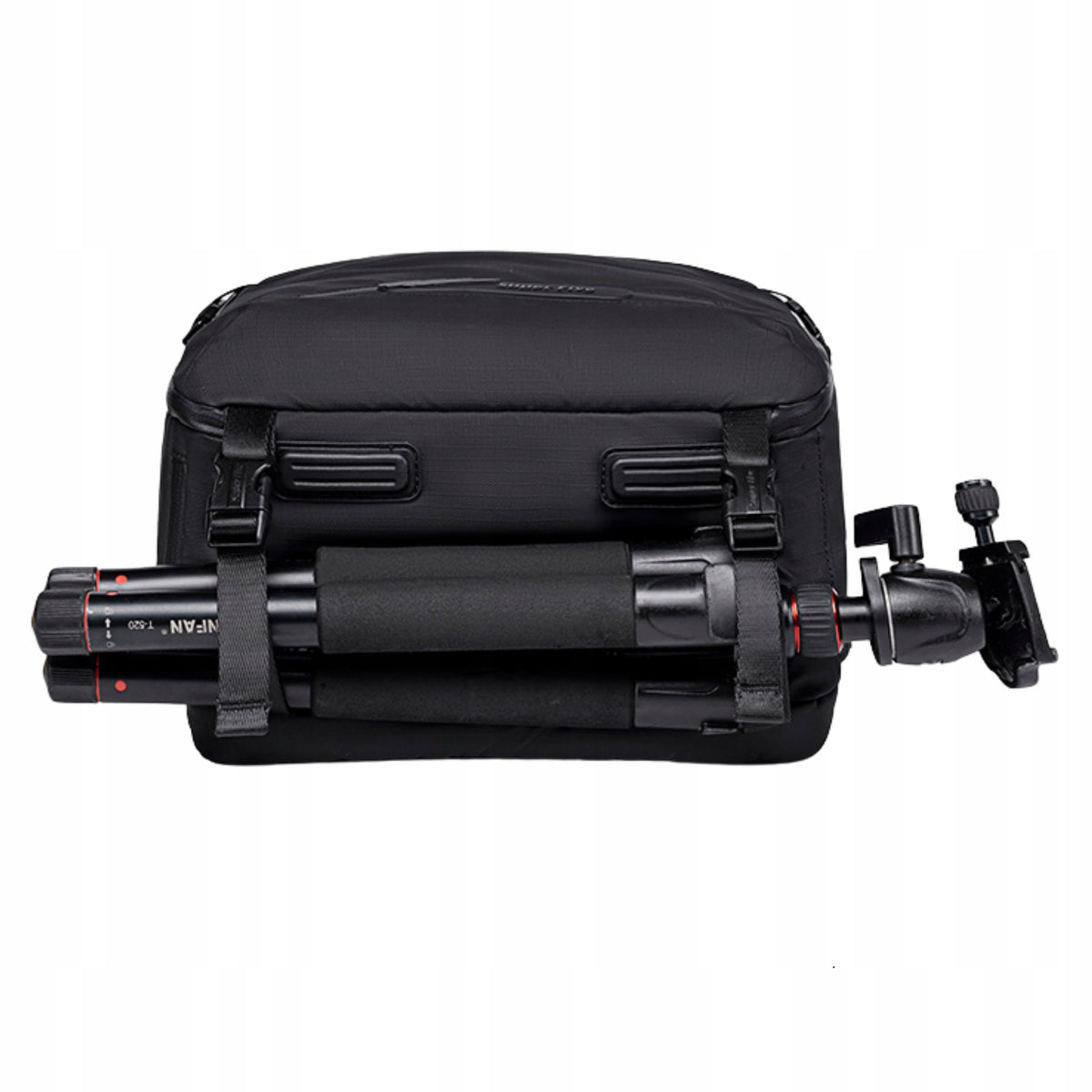 Czarny plecak fotograficzny, 21 l, na sprzęt foto, laptopa i tablet, wodoodporny, podróżny. SUPER FIVE FB721 Black.