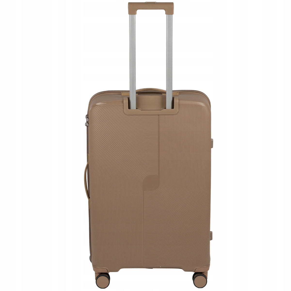 Duża walizka podróżna beżowa na kółkach - lekka, wytrzymała i elegancka walizka do samolotu Wowbag 7918 L champagne
