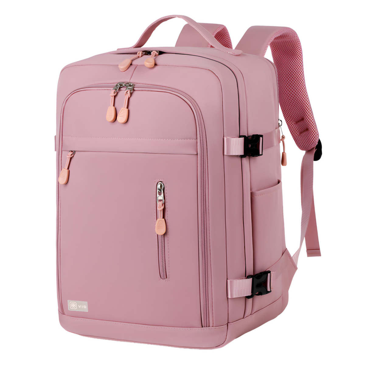 Cabin Travel Backpack | 40x30x20 Ryanair WizzAir | Expandable | Free Carry-On – Pink