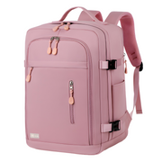 Cabin Travel Backpack | 40x30x20 Ryanair WizzAir | Expandable | Free Carry-On – Pink