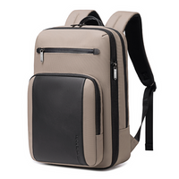 Miejski plecak Arctic Hunter | Laptop 15,6" | Rozszerzalny | Bezpłatny do samolotu – Beżowy