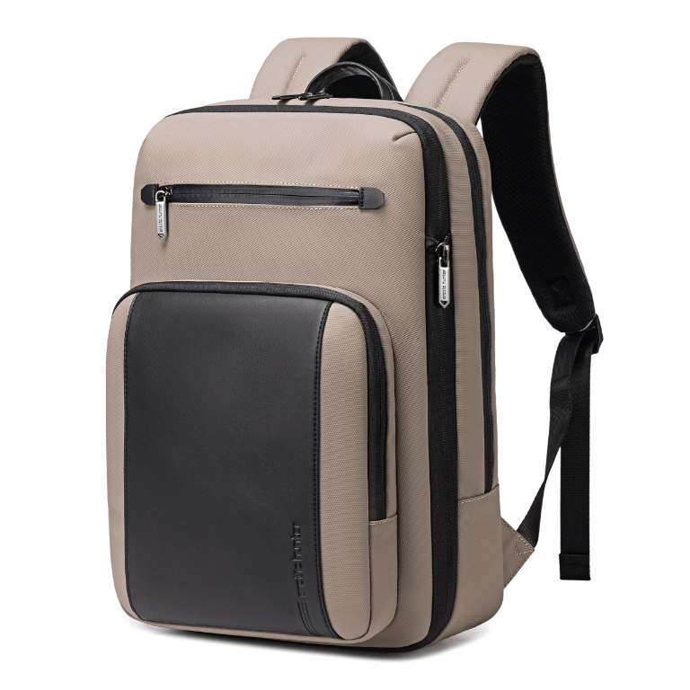 Miejski plecak Arctic Hunter | Laptop 15,6" | Rozszerzalny | Bezpłatny do samolotu – Beżowy