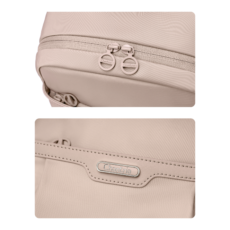 Plecak damski lekki beżowy elegancki modny wodoodporny na MacBook Air Ipad