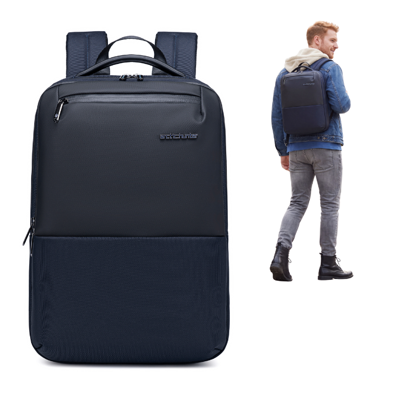 Smart Urban Backpack Arctic Hunter | Laptop 15.6" | Water-Resistant – Blue