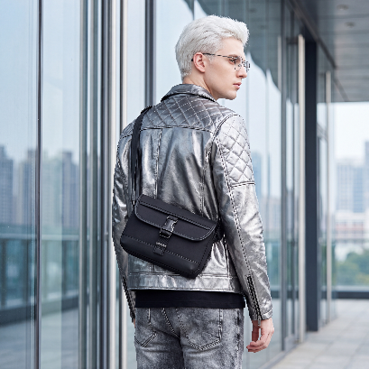Torebka saszetka crossbody Arctic Hunter | Telefon i dokumenty | Wodoodporna - Czarna
