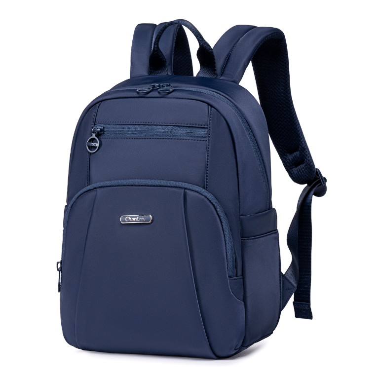 Women's Elegant City Backpack Chantria lightweight | Fits iPad Tablet | Waterproof Nylon – Blue