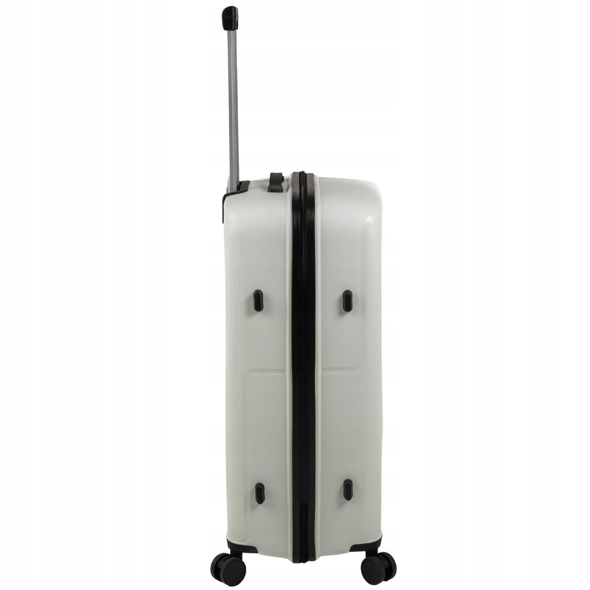 Walizka podróżna duża biała na kółkach - elegancka, lekka i pojemna walizka do samolotu Wowbag 7918 L white
