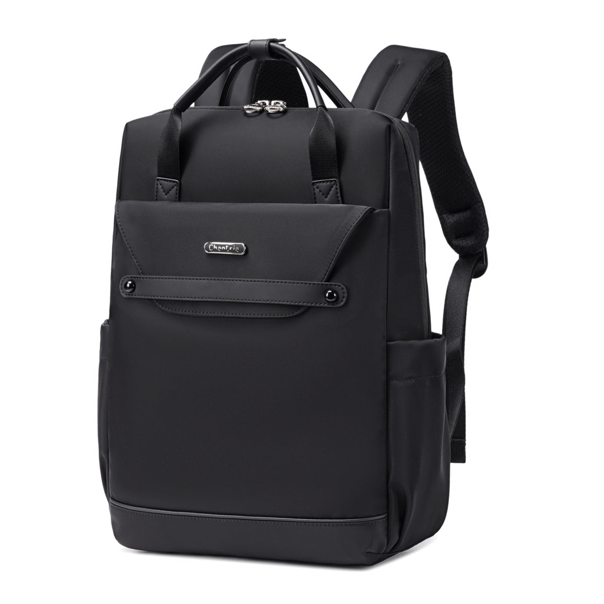 Plecak damski torba Chantria elegancki | Na laptopa 15.6 A4 | Do biura i stylizacji biznesowych | Wodoodporny – Czarny