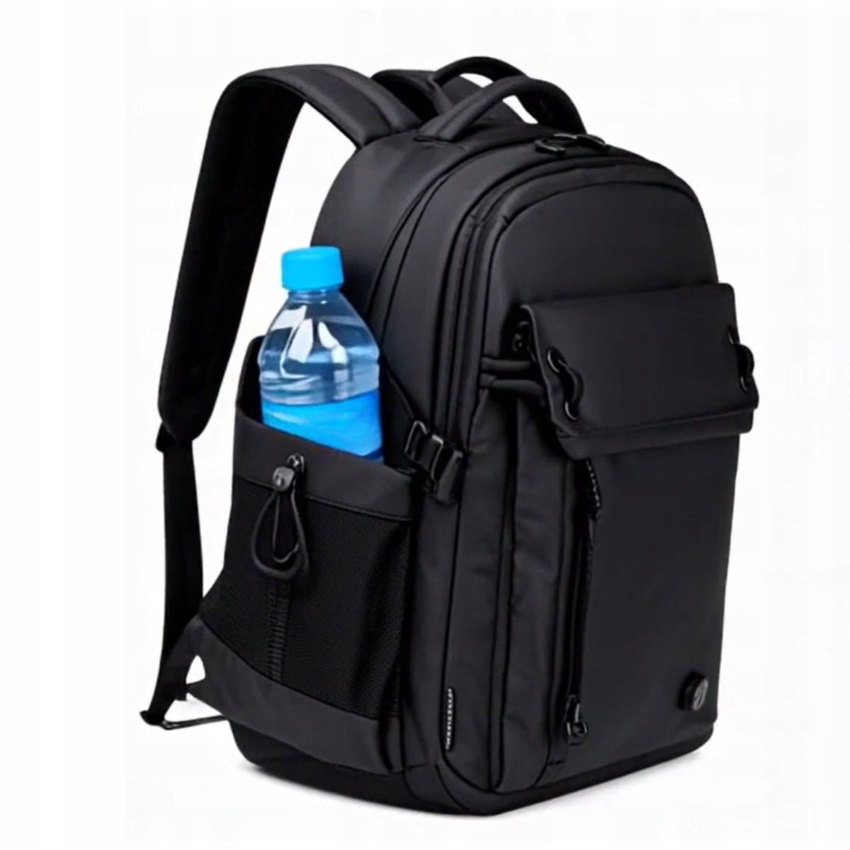 PLECAK POJEMNY 25L DO PRACY DO SPACERU DO PODRÓŻY Z MIEJSCEM NA LAPTOPA B00531 black