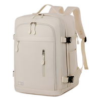 Cabin Travel Backpack | 40x30x20 Ryanair WizzAir | Expandable | Free Carry-On – Beige