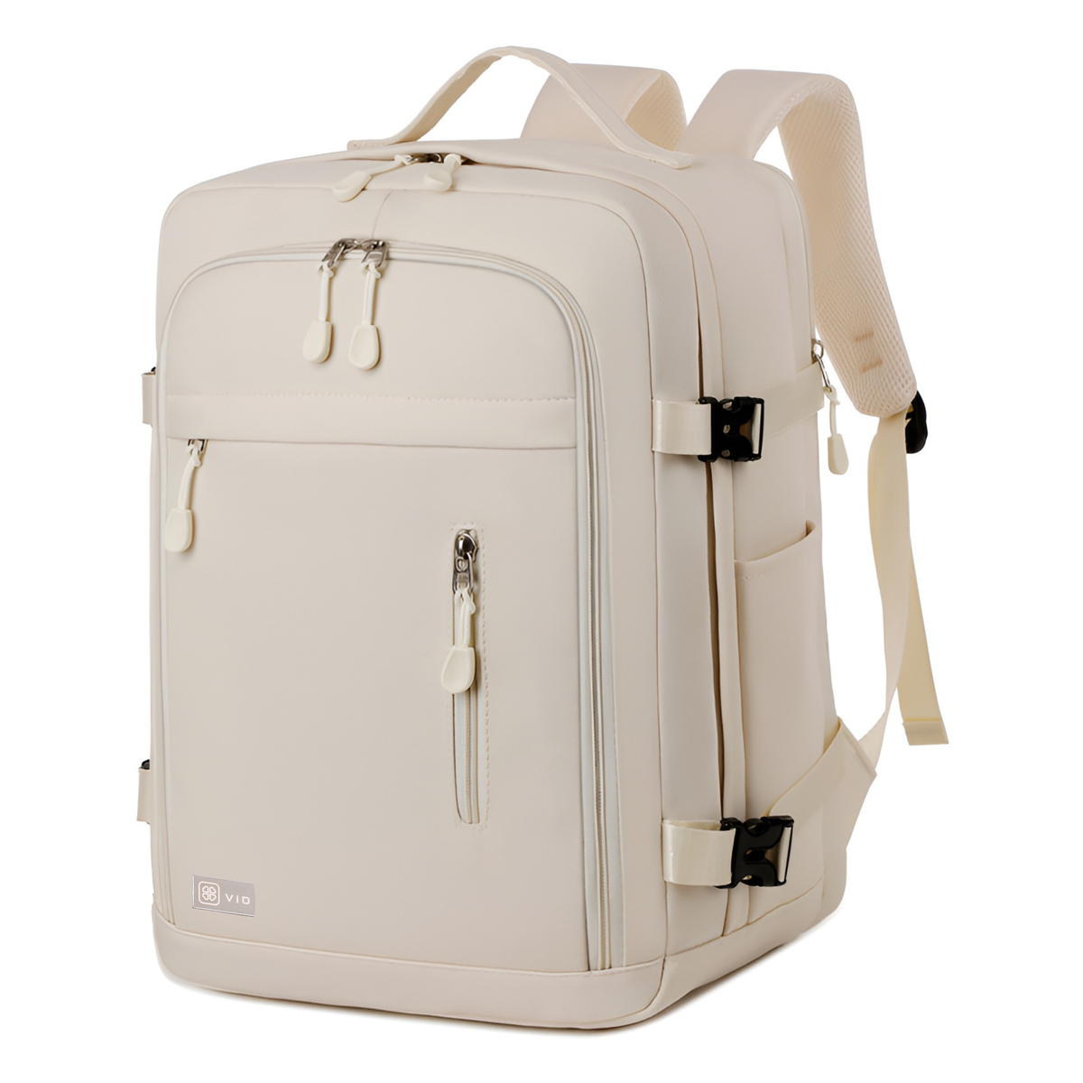 Cabin Travel Backpack | 40x30x20 Ryanair WizzAir | Expandable | Free Carry-On – Beige