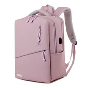 Youth School & College Backpack VIO | Fits 15.6 Laptop A4 | Built-In USB Port | Ryanair & Wizz Air Carry-On For Campus, University & Travel | Water-Resistant – Lilac