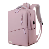 Youth School & College Backpack VIO | Fits 15.6 Laptop A4 | Built-In USB Port | Ryanair & Wizz Air Carry-On For Campus, University & Travel | Water-Resistant – Lilac