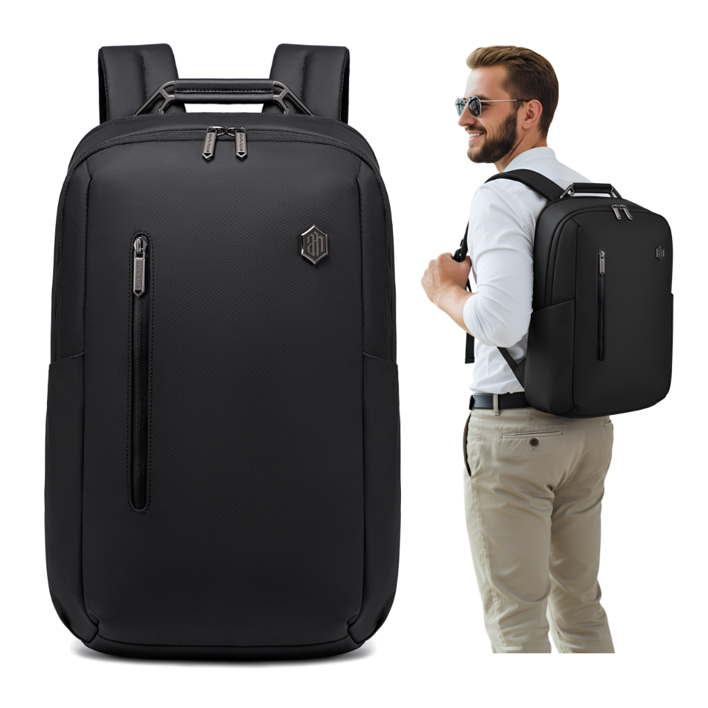 Smart City Work Travel Backpack Arctic Hunter| Laptop Storage 15,6"| USB Port – Black
