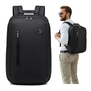 Smart City Work Travel Backpack Arctic Hunter| Laptop Storage 15,6"| USB Port – Black